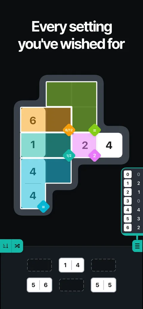 dotio pips game for iOS: daily challenge with easy medium hard